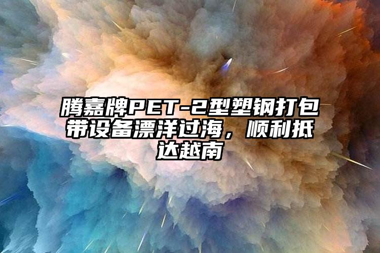騰嘉牌PET-2型塑鋼打包帶設(shè)備漂洋過海，順利抵達(dá)越南