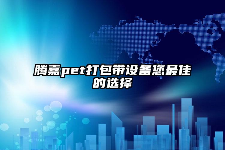 騰嘉pet打包帶設(shè)備您最佳的選擇